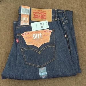 Levi Strauss & Co 501 Jeans Straight Leg Button-Fly